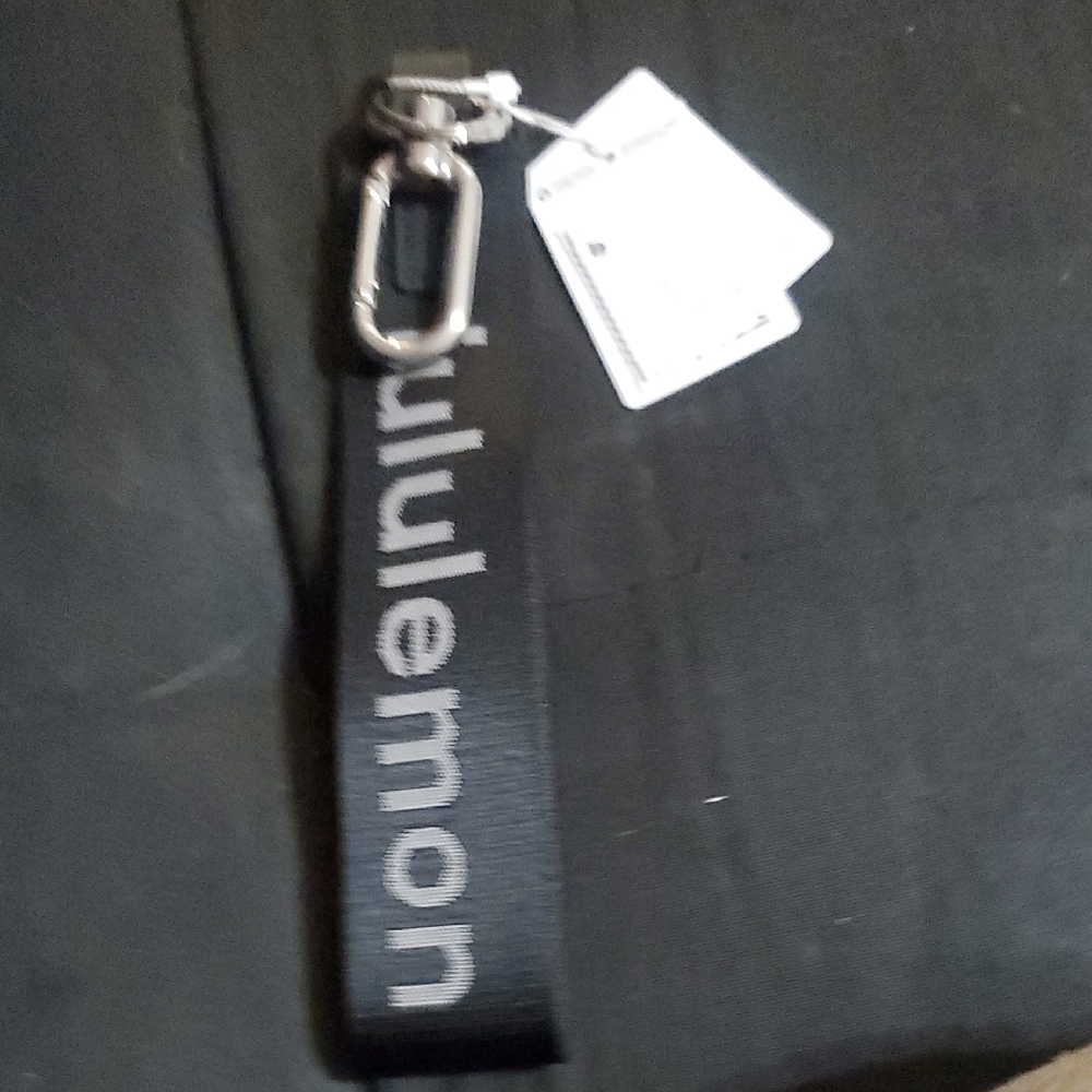 Lululemon Black Never Lost Keychain